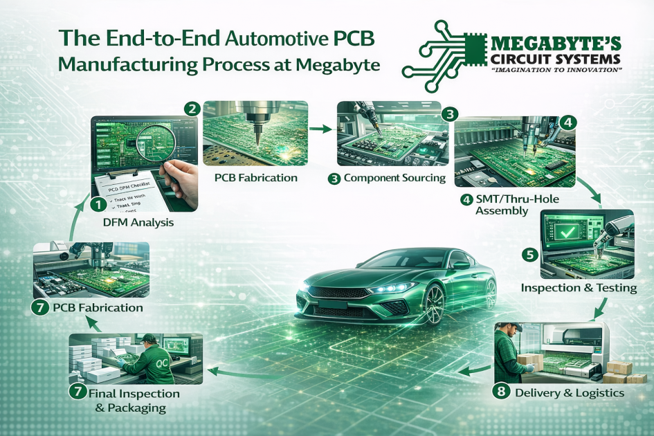 The End-to-End Automotive PCB Manufacturing Process at Megabyte