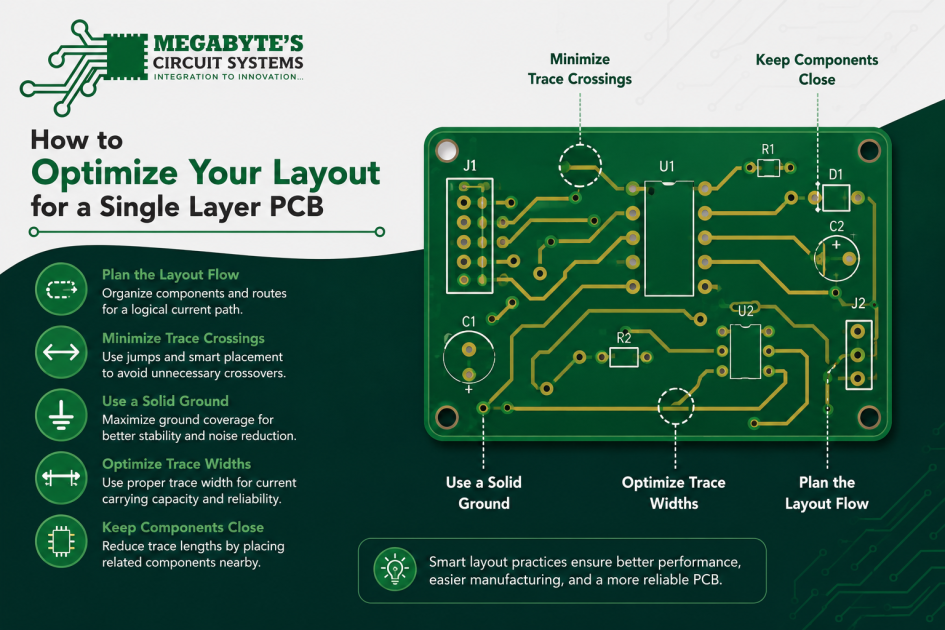 How to Optimize Your Layout for a Single Layer PCB