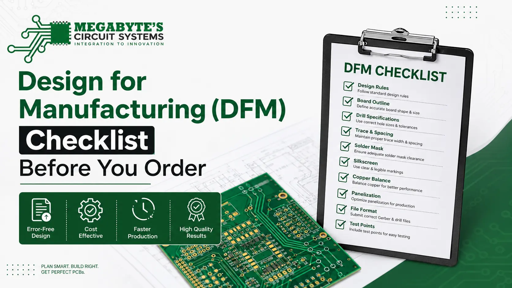 Design for Manufacturing (DFM) Checklist Before You Order