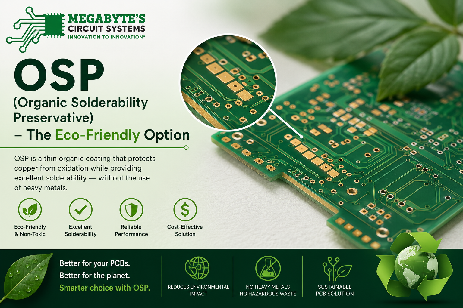 OSP (Organic Solderability Preservative) – The Eco-Friendly Option
